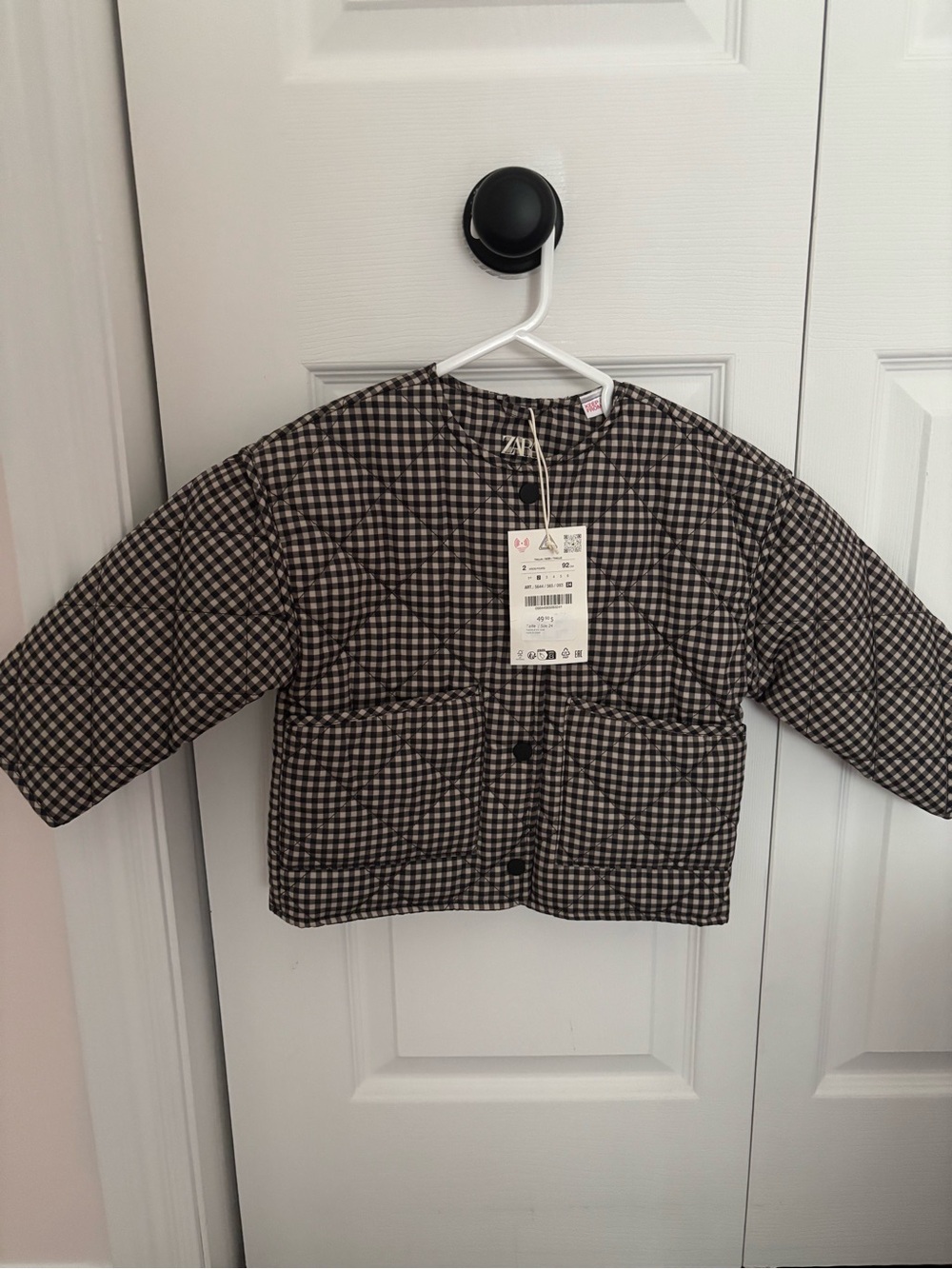Zara Gingham Jacket